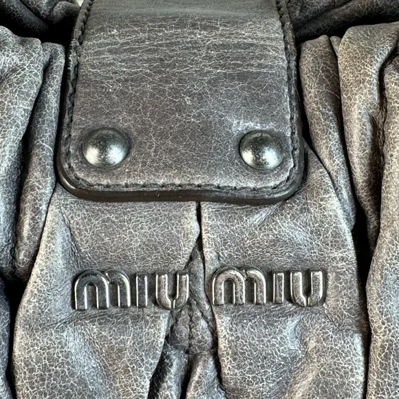 πSOLDπ MIU MIU Matelasse Nappa Leather Vintage Shoulder Bag with Key with COA - Picture 8 of 17